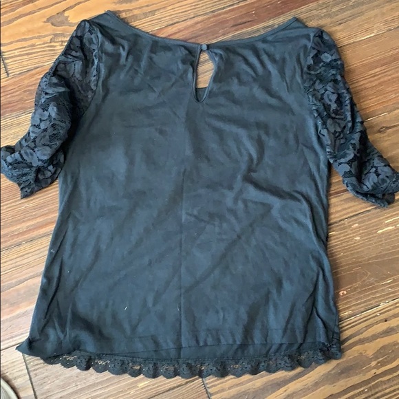 American Eagle gray lace shirt medium - Picture 5 of 5